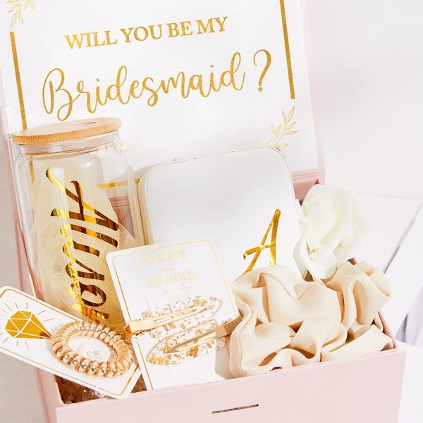 Customized bridesmaid proposal box, wedding gift for proposals bridesmaids, gift box for sister