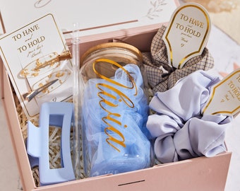 Gepersonaliseerde bruidsmeisje voorstel box, huwelijkscadeau voor voorstel bruidsmeisjes, zul je mijn bruidsmeisje box set zijn, bruids partij geschenken