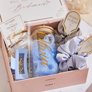 Personalized Bridesmaid Proposal Box, Wedding Gift For Proposal Bridesmaids, Will You Be My Bridesmaid Box Set, Bridal Party Gifts