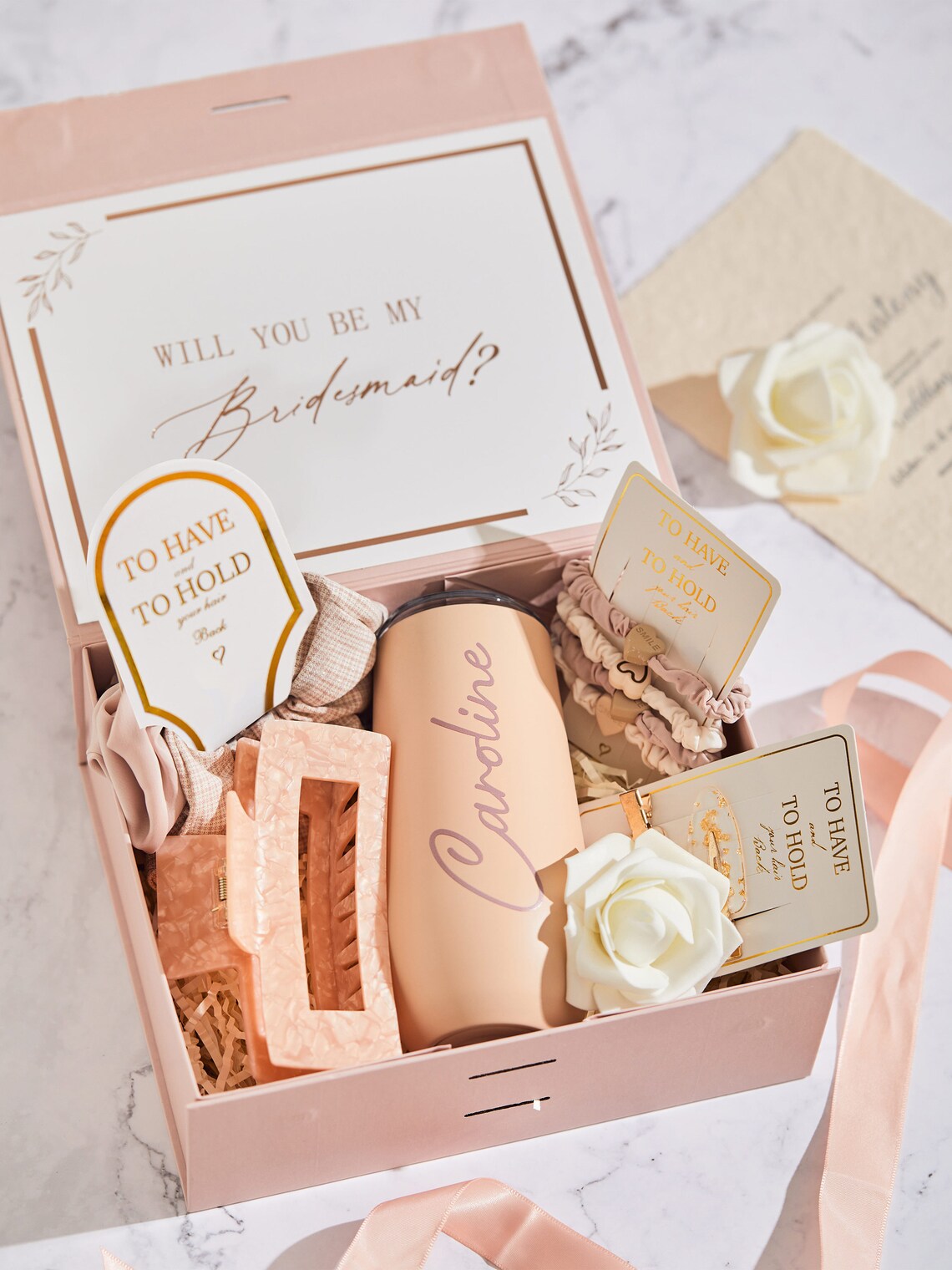 Maid Of Honor Personalized Bridesmaid Proposal Box Unique