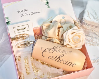Customized Bridesmaid Proposal Box, Wedding Gift for Proposals Bridesmaids, Gift Box for Bridal Shower, Will You Be My Bridesmaid Box
