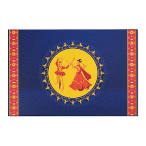 Area Rugs - Dandiya - Navaratri - Dasara - 6 feet (L) x 4 feet (H)