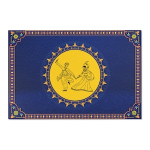 Area Rugs - Dandiya - Navaratri - Dasara - 6 feet (L) x 4 feet (H)