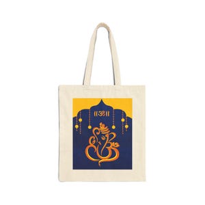 Cotton Canvas Tote Bag - Housewarming, Golu, Dasara, Ganesha, Navaratri,Durga,Pooja
