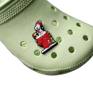 Christmas CROC charm dog and bird