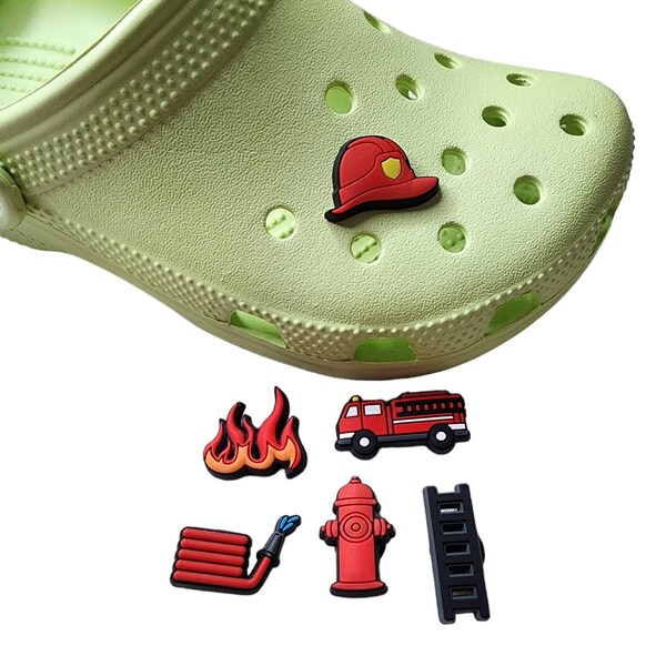 Firefighter Croc Jibbitz Etsy
