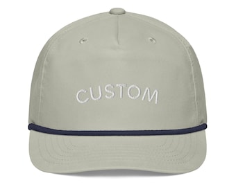Custom Golf Rope Hat | Custom Hat  Multiple Colors | Any Design Hat | Gift for Him