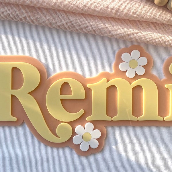 Daisy Name Sign - Personalised - Door Sign - Daisy Name Sign