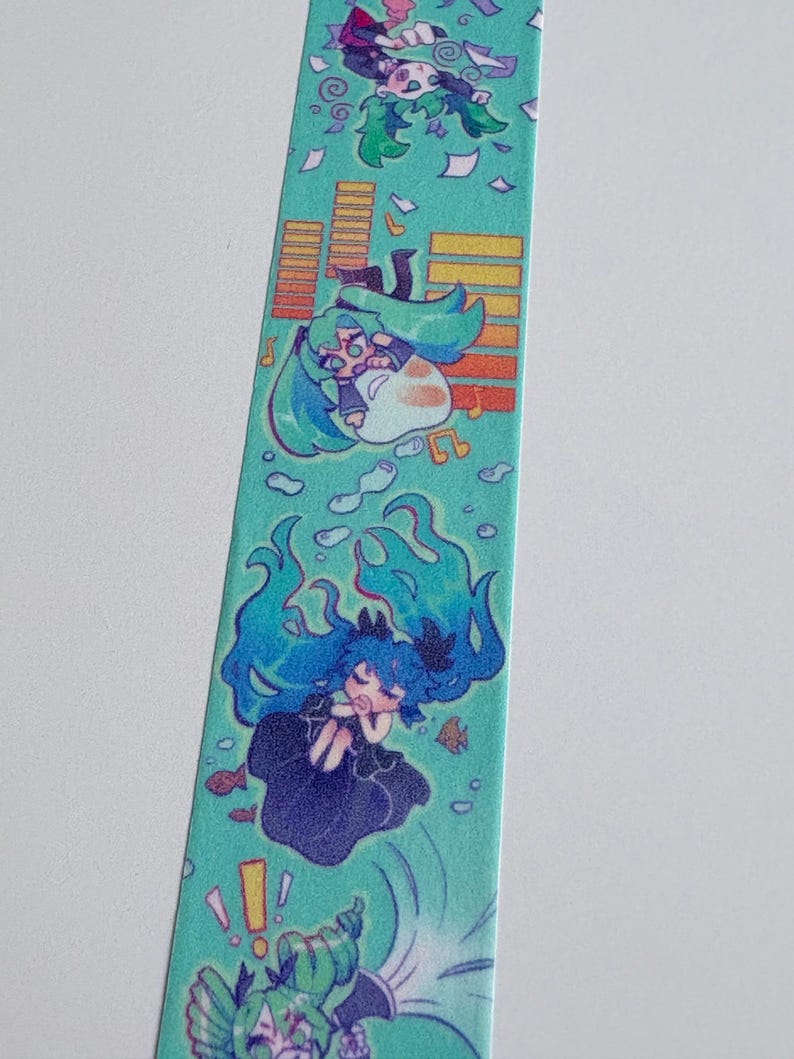 Hatsune Miku Sour Gummy Worm Washi Tape Stationary image 4