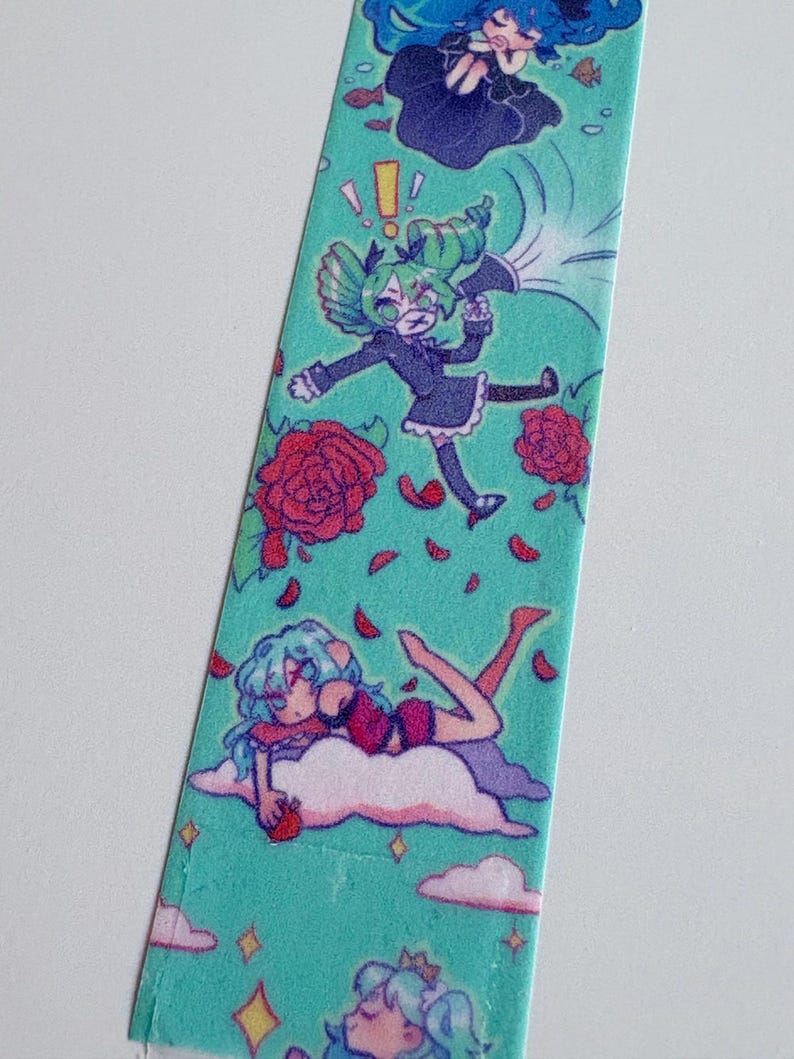 Hatsune Miku Sour Gummy Worm Washi Tape Stationary image 3