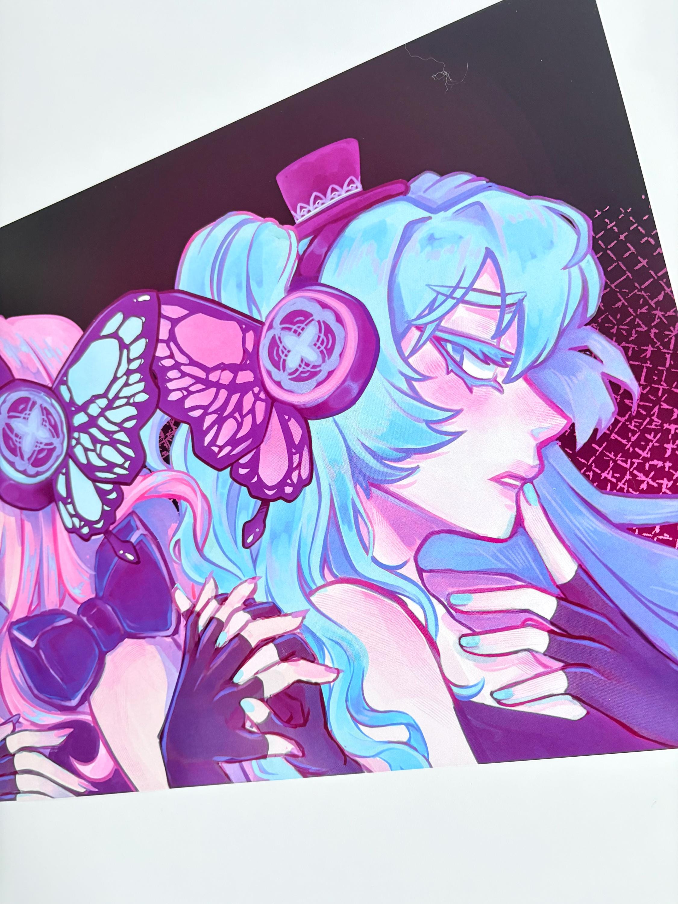 Vocaloid 初音ミク 巡音ルカ 11x17 マグネット プリント - Etsy 日本