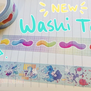 Hatsune Miku Sour Gummy Worm Washi Tape Stationary