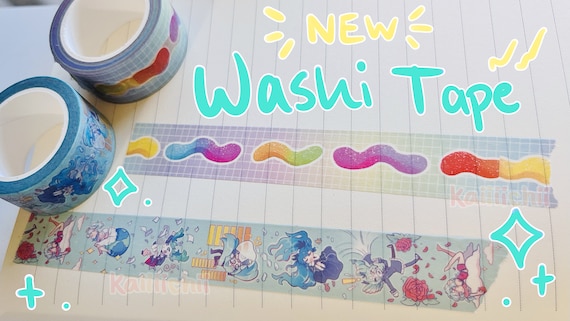 Hatsune Miku Sour Gummy Worm Washi Tape Stationary