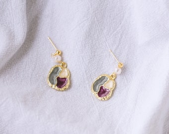 Boucles d'oreilles vintage rétro, boucles d'oreilles perle, cadeau pour elle, cadeau d'anniversaire