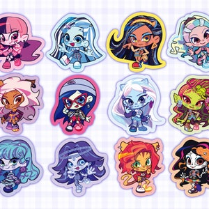 Ghoul girls G3 vinyl stickers