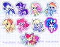 MLP vinyl glitter stickers product logo