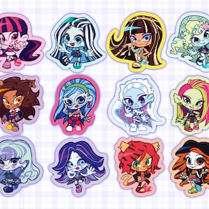 Ghoul girls G1 vinyl stickers