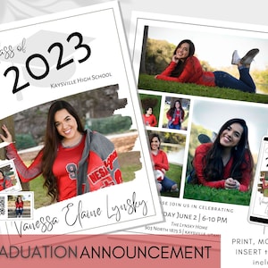 Graduation Invitation Template | Graduation Announcement | Graduation Invitation | Graduation Invite | Graduation Template Instant Download