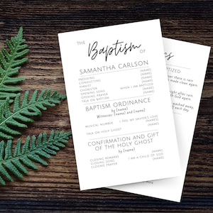 LDS Baptism Program, Baptism Program, LDS baptism, LDS Baptism Program Girl, lds Baptism Invitation