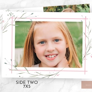 LDS Baptism Invitation, LDS Baptism Invitation Girl, Pink and Green Baptism, LDS Baptism, Baptism Invitation Girl