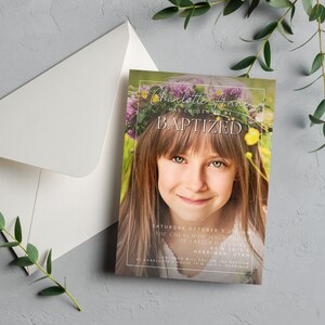 LDS Baptism Invitation | LDS Baptism Invitation Girl | LDS Baptism Invitation Boy | Baptism Invitation | Lds Baptism Invite