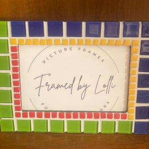 Unique 4x6 Mosaic Picture Frame - Custom Made Home Decor