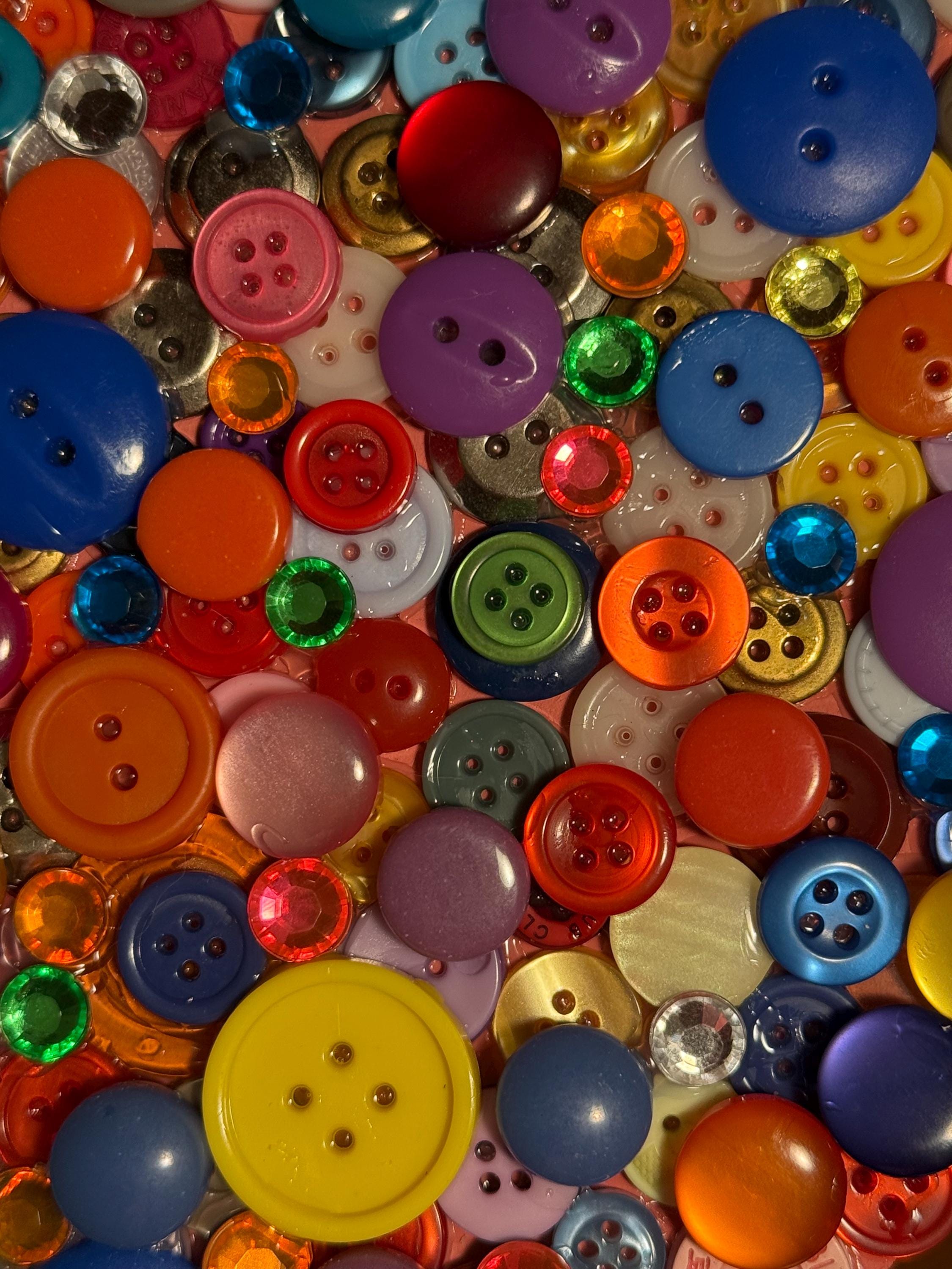 Button Art Heart: Mixed Buttons on MDF - Whimsical Gift - Etsy