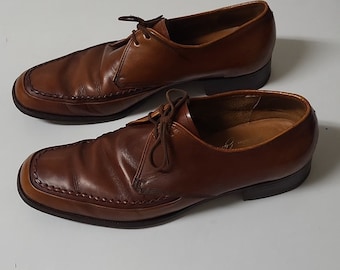 Barker of Earls Barton Men's Oxford Shoes made in England in Men's size 9, Dress shoes for men, Men's formal shoes, Tan/Brown vintage shoes
