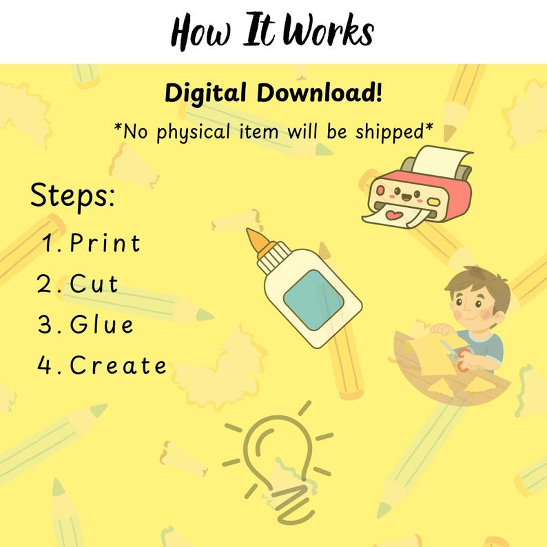 Build a Face Craft – Fun Cut and Glue Game for Kids, Create Your Own ...