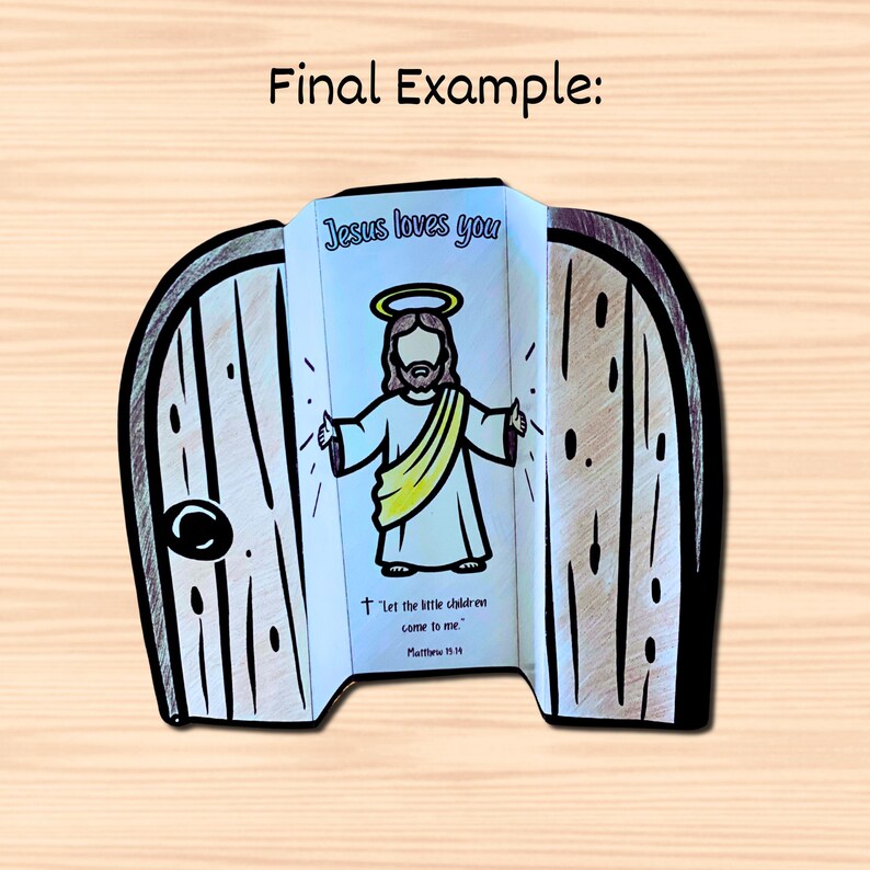 Jesus Loves You Craft for Kids – Christian Bible Verse Printable ...