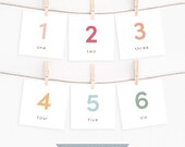 Rainbow Number Flash Cards 1-100: Montessori Printable (Digital Download)