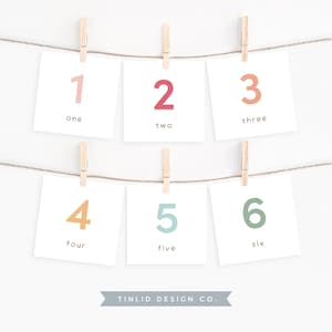 Tarjetas didácticas con números, tarjetas didácticas del 1 al 100, tarjetas de tareas para aprender a contar, imprimibles educativos, actividad Montessori para la educación en el hogar, descarga digital