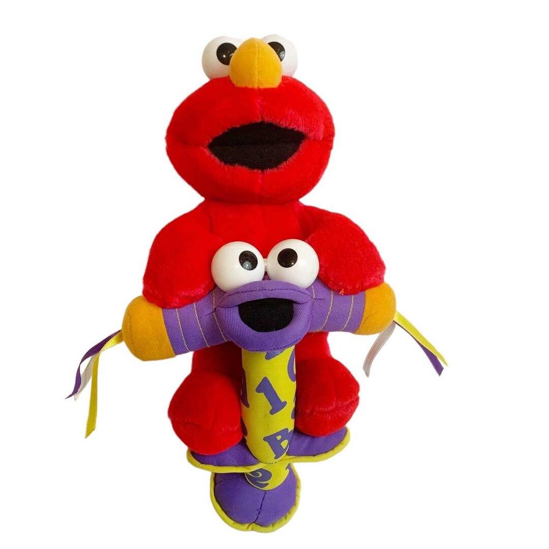 Fisher Price Jump Learn Elmo Plush Pogo Stick 13 2000 Etsy