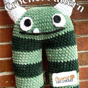 Crochet Monster Pattern | DIGITAL PATTERN ONLY | Crochet Plushie Pattern | Low Sew Crochet | Beginner Friendly | Crochet Pattern