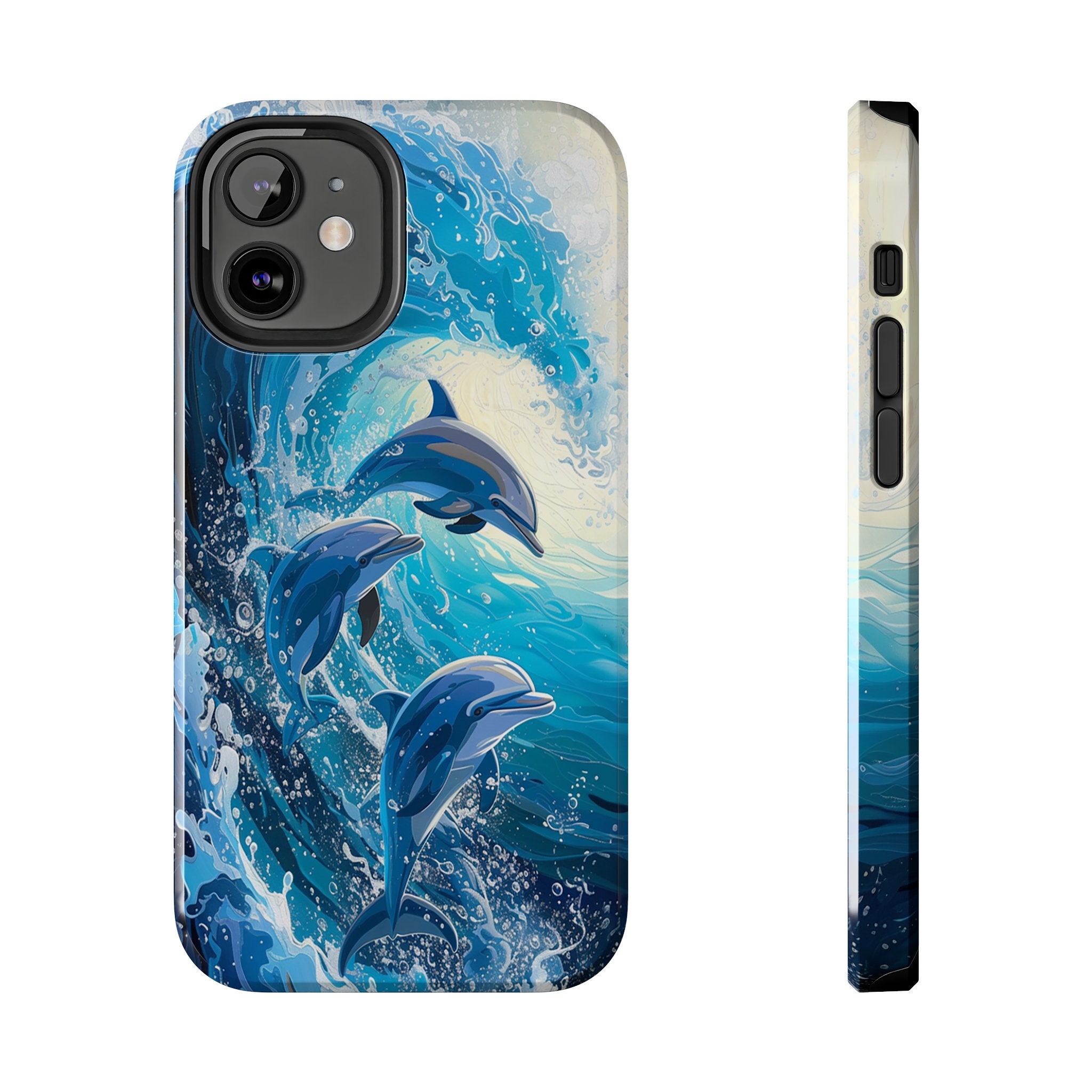 【howie】dolphin case▲Smart phone case Dolphin Phone Case, Animal Phone Cover for iPhone 16, 15, 14