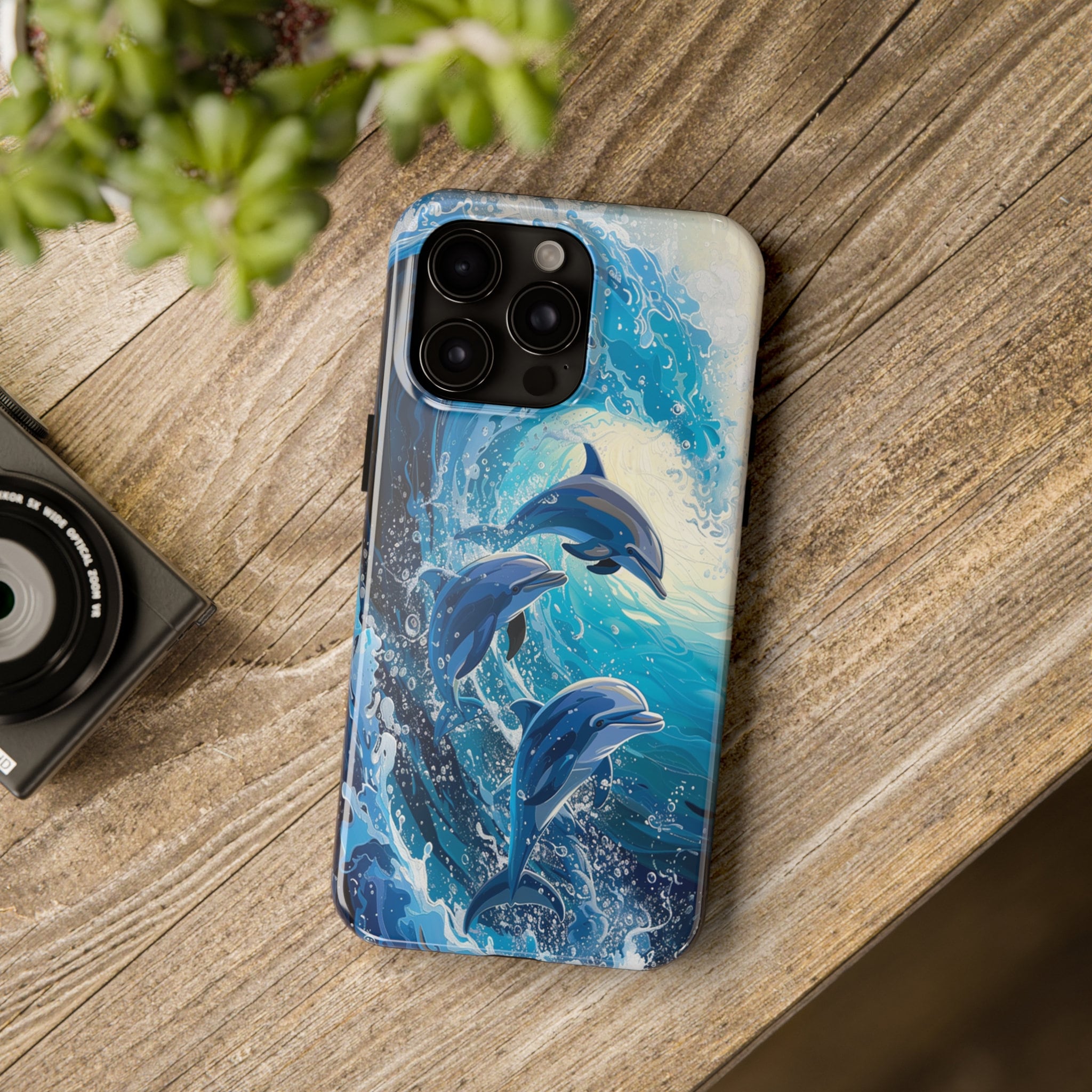 【howie】dolphin case▲Smart phone case Dolphin Phone Case, Animal Phone Cover for iPhone 16, 15, 14