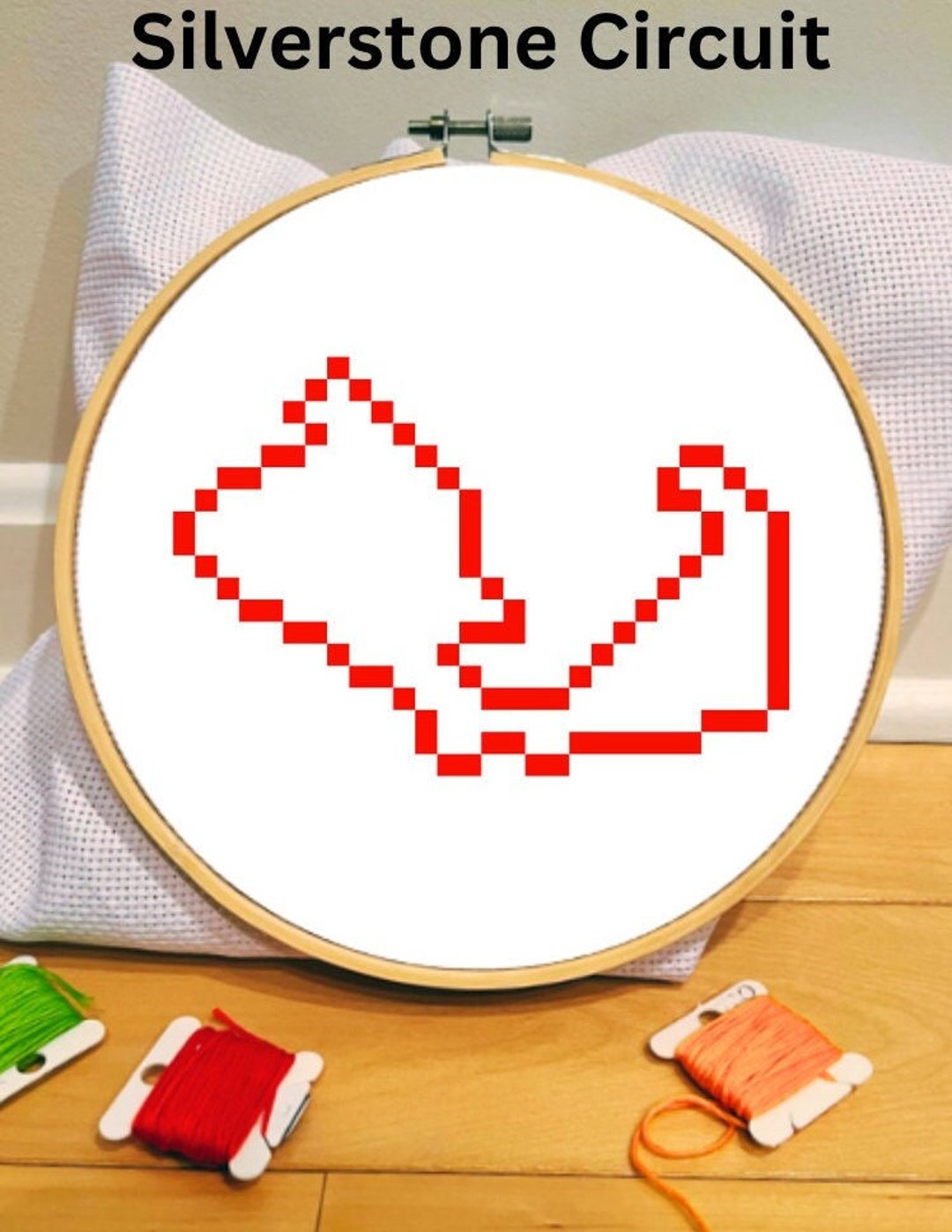 Silverstone Circuit Cross Stitch Pattern Simple - Etsy