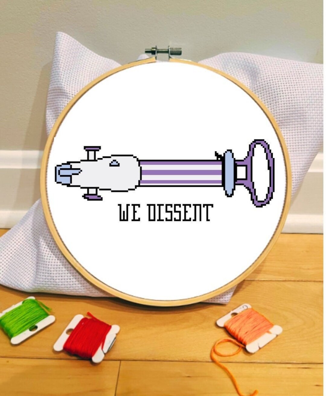 Mva Pattern MVA We Dissent Cross Stitch Pattern - Etsy