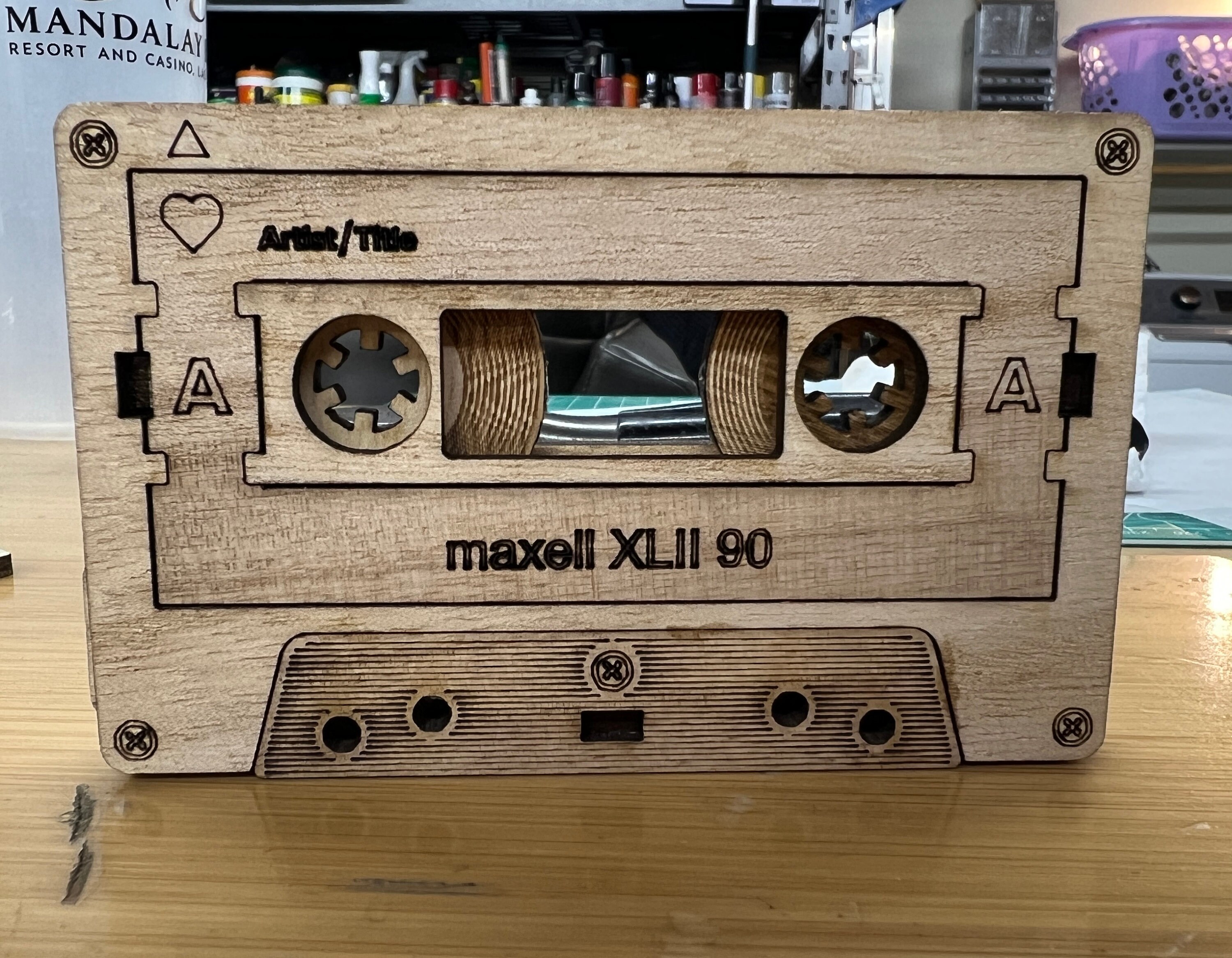 Cassette Tape Decor Vintage Blank Cassette Tapes - 2-Pack DIY Wall