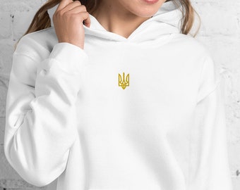 Ukraine woman hoodie | Embroidered hoodie | Ukrainian Tryzub Military hoodie | Ukraine trident hoodie | Zelenskiy hoodie