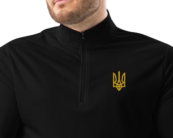 Ukraine man Pullover | Embroidered Ukrainian Pullover | Ukrainian Tryzub Military pullover | Ukraine trident pullover, 100% recycled