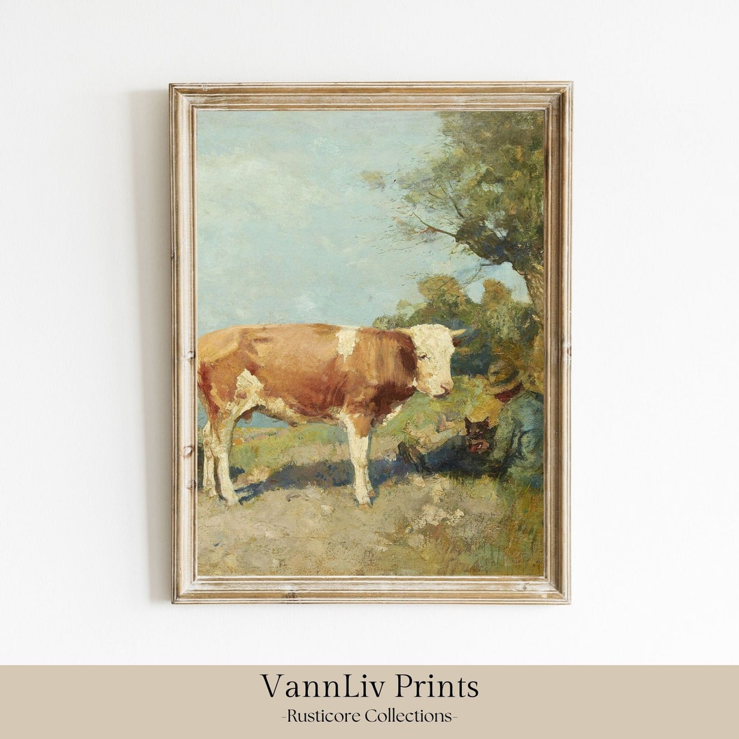 Workhand's Afternoon Break Oil Painting Art Print Rural Etsy