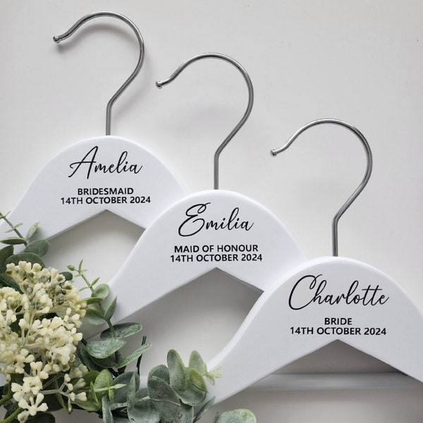 Bridal Personalised Wedding Hangers | Wedding Party Hangers