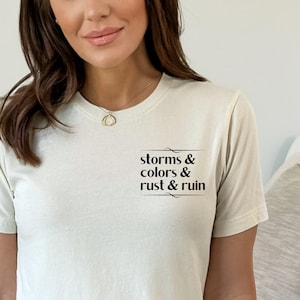 Storms and Colors and Rust and Ruin Tshirt, Cosmere Swearing Shirt, Mistborn Tee, Stormlight Archive, Warbreaker, Elantris