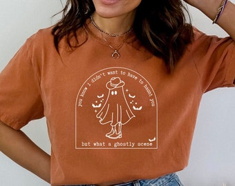 Camiseta My Tears Ricochet Comfort Colors, camiseta "Sabes que no quería tener que atormentarte", camiseta de Halloween