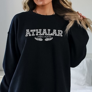 Hunt Athalar Sweatshirt, Crescent City series Sweater, Sarah J Maas, Bryce Quinlan, Umbra Mortis, Book Boyfriend