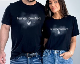 Camiseta HHN, Camisa de Halloween, Encuéntrame en la niebla, Traje de terror de Halloween