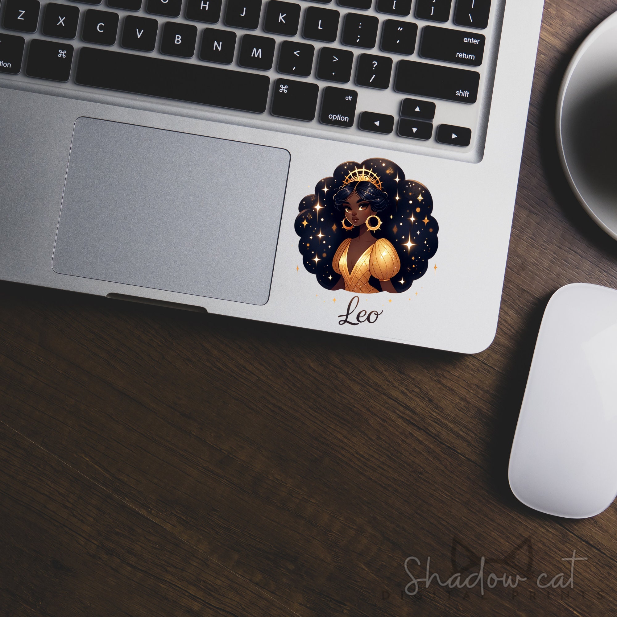 Leo Black Girl Zodiac Sticker, Astrology Clipart (digital Download) - Etsy