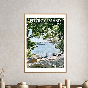 Fitzroy Island Cairns Australia Travel Art Digital Print Number 2