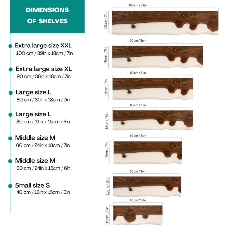 Modern WHITE FLOATING SHELF from Epoxy & Wood for living room decor with hardware included image 9